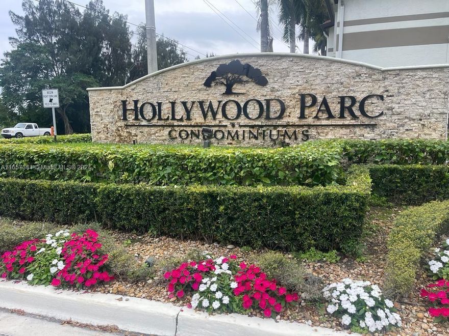 Excellent opportunity for an investor: unit rented at $ 1800.00 until July 31st, 2025. Invest in the relaxed lifestyle of South Florida at this exclusive community of Hollywood Parc. Large 1 bed/1 b 840 sqft. unit facing East and Golf Course, vaulted ceilings, granite countertops, stainless steel appliances, laundry inside, and a huge walking closet. The complex has a fenced dog park, 2 tennis courts, 2 resort-style pools & jacuzzis, BBQ grills, scenic, 24-hour fitness room. Roving security guard from 8 pm-6 am M-F and 2 pm-6 am Sat/Sun/Holidays. There are security cameras throughout. All common areas are secured with fob access. Close to Golf Club, shopping, Hospital,Hollywood Beaches, schools, and direct access to main highways. City Police one block from the property.