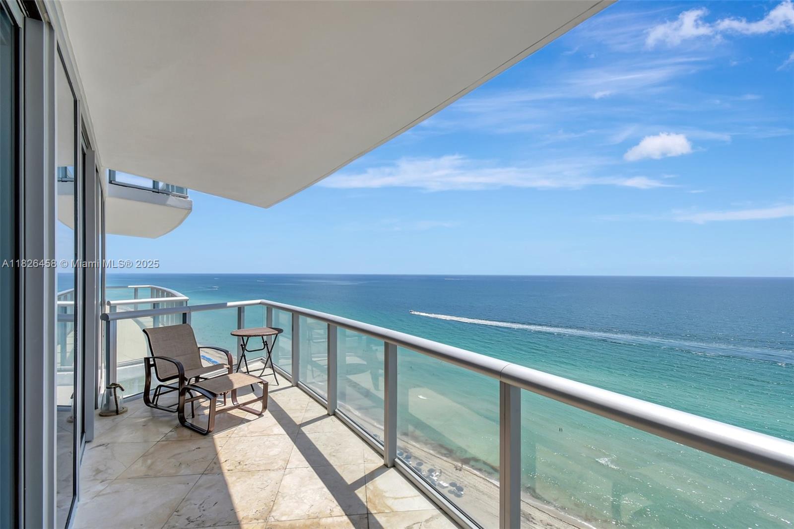 Welcome to your luxurious oasis at Jade Beach Condo! This stunning and bright 1 bedroom, 1.5-bathroom condo with ocean view offers an open layout and expansive windows that fill the space with natural light, valet parking, smart technology, and a secured lobby. The building offers a range of amenities including a gym, Spa, a glass-bottom pool, beach services to make your days in the sun even more enjoyable, and door and elevator services for your convenience.