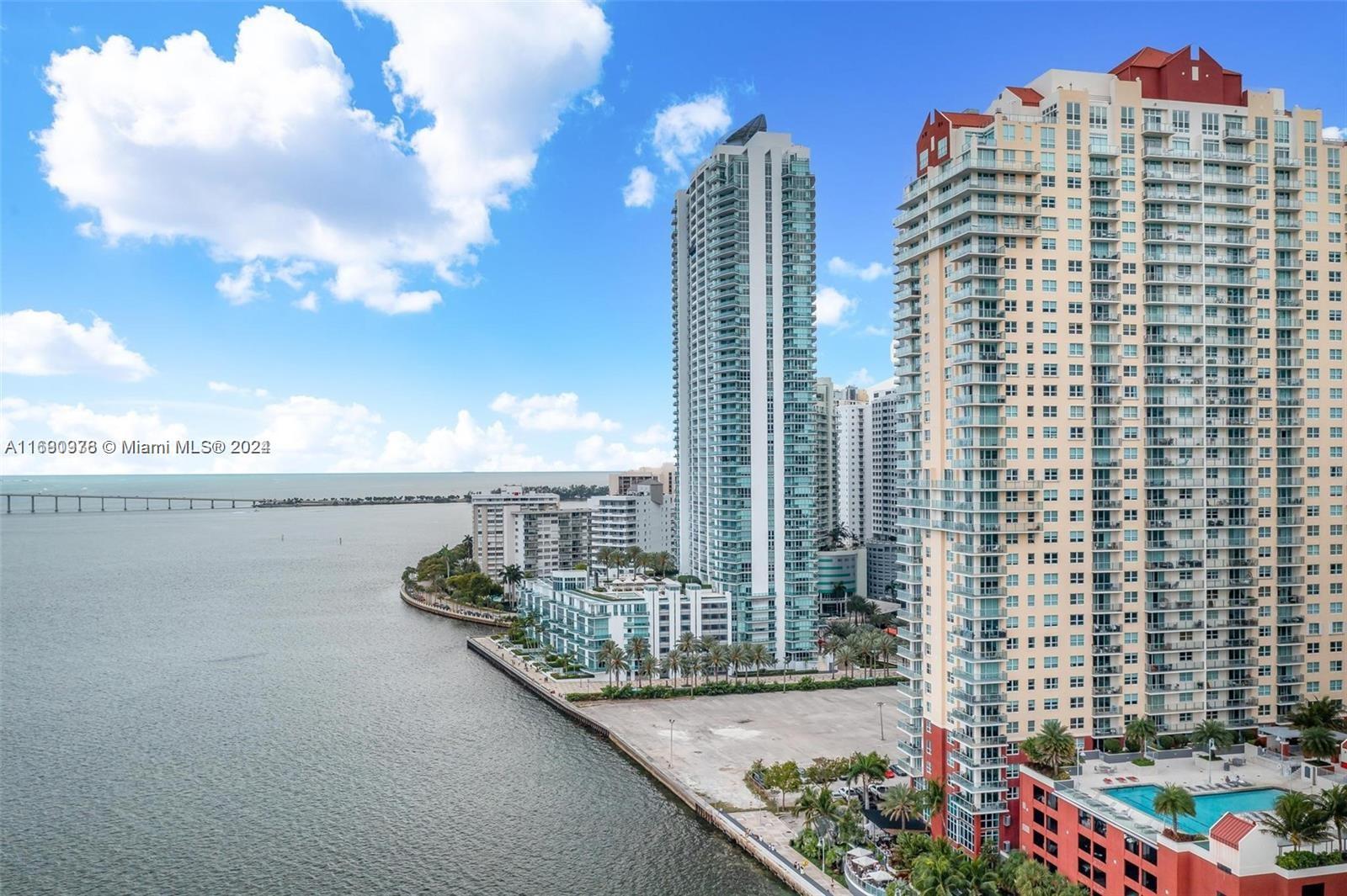 Great opportunity to own a 2/2 at The Mark Building in Brickell, that offers stunning panoramic views of the ocean and the picturesque Brickell Key Island. This beautifully situated residence allows you to enjoy the perfect blend of vibrant city living with serene waterfront vistas, creating an ideal space for relaxation and entertainment. The building features tennis courts, a convenience store in the building, a fitness center, a jacuzzi, a BBQ area, an infinity pool, a party room, a business center, and much more.