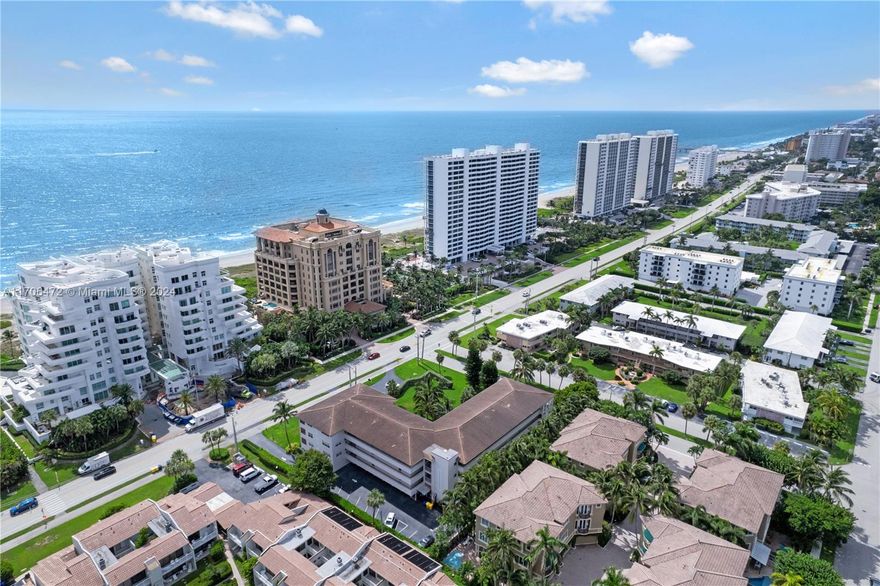 Location, location, location! Oceanside condo with fantastic walkway to the beach! South of Boca Raton nestled between a quiet residential area & the ocean. Grab your chair & umbrella and enjoy the peaceful feeling of the white sand private beach & turquoise waters of the Atlantic Ocean! Walk or bike to the nearby shops, restaurants, turtle nesting beach or to the Deerfield Pier where all the action is! Come and visit this 2/2 condo, with a balcony overviewing the lushly landscaped courtyards & fountain area, SS appliances, central AC, ceramic & new laminate floors, walk-in closet and high impact sliding doors. Upgraded bathrooms. Pets ok, covered parking. Extra storage area. Laundry area is located on the same floor for your convenience. Excellent investment opportunity, don't miss it!
