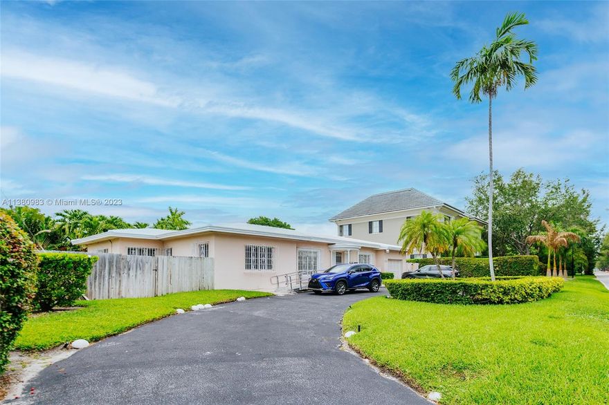 First time on the market in 50 years, this 15,587 sq ft oversized lot in a prime location on Pine Tree Drive, offers many possibilities:  Wonderful mid-century character including terrazzo floors, oversized rooms, and beautiful fireplace.  Enjoy this fine property's endless possibilities and unbeatable location: Walk to beach over 29th Street footbridge, just a short stroll to Museum district, Lincoln Road shops & cafes.