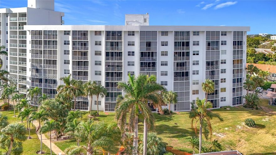 This stunning 8th-floor 2-bed, 2-bath condo in Garden-Aire Village Sea Haven offers breathtaking water views in a sought-after 55+ community. Enjoy spacious bedrooms, large tile floors, and beautifully updated bathrooms. Relax on the screened balcony overlooking the canal or take advantage of resort-style amenities, including a marina, heated pool, BBQ areas, gym, clubhouse, and more. The building has completed its 40 & 50-year certifications with major upgrades finished. Just 0.6 miles from the beach, golf, dining, and entertainment. Seller to pay remaining assessment at closing. For boat enthusiasts, boat slips are available via waitlist, offering direct ocean access with no fixed bridges. The marina is just half a nautical mile from the Atlantic, making it perfect for boating adventures