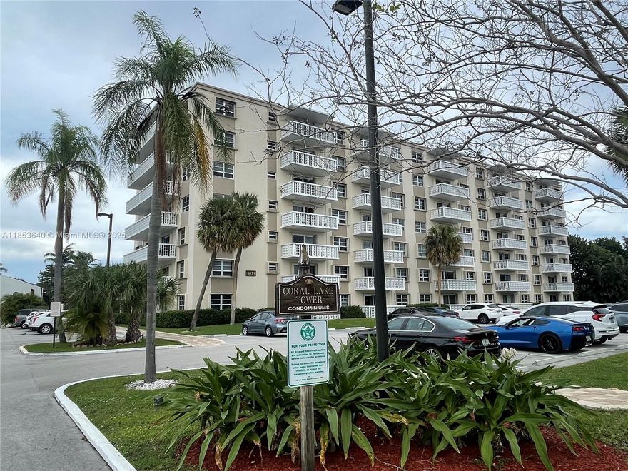 Rarely available Coral Lake Tower condo for sale. 2 BR 2BRA w/balcony in a well managed building. Complete Unit Remodel - North exposure. Pool-area view. Drop ceilings with new LED lighting throughout. New A/C & HW Heather. Kitchen Appliances, Granite countertops, Custom Closets. 
Wood-look ceramic Title throughout. Modern Bath, Frameless glass enclosure. Large Custom Closets. New window treatments. Comfortable living space w/Sliders that open to Balcony. New Doors & Hardware. Shutters, Separate Storage Unit. High-speed internet (wired/WIFI). Lobby is secured. Laundry room is 10 steps away. Fresh Market, LA Fitness are walking distance. Funky Buddha, and many restaurants nearby. BEACH& intracoastal Waterway is 5 minutes away!! Min 700 Credit score / 1 parking space/No pets.