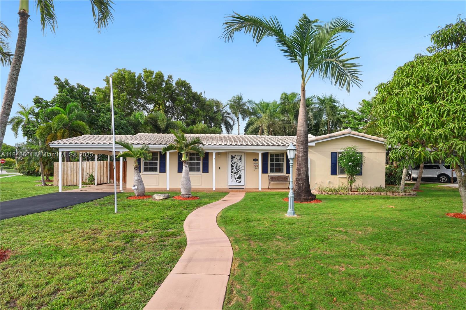 Rare 3/1 Palmetto Bay gem on an expansive corner lot! Enjoy the privacy and beauty of mature royal palms, an avocado tree, and a mango tree surrounding your new home, large screen porch for family get togethers in beautiful spacious backyard with a rolling side gate to park a boat or RV. Peace of mind included with a home warranty by America's Preferred Home Warranty covering all appliances and more. Plus, a convenient vinyl shed for extra storage. Don't miss this opportunity! Seller's are motivated.
