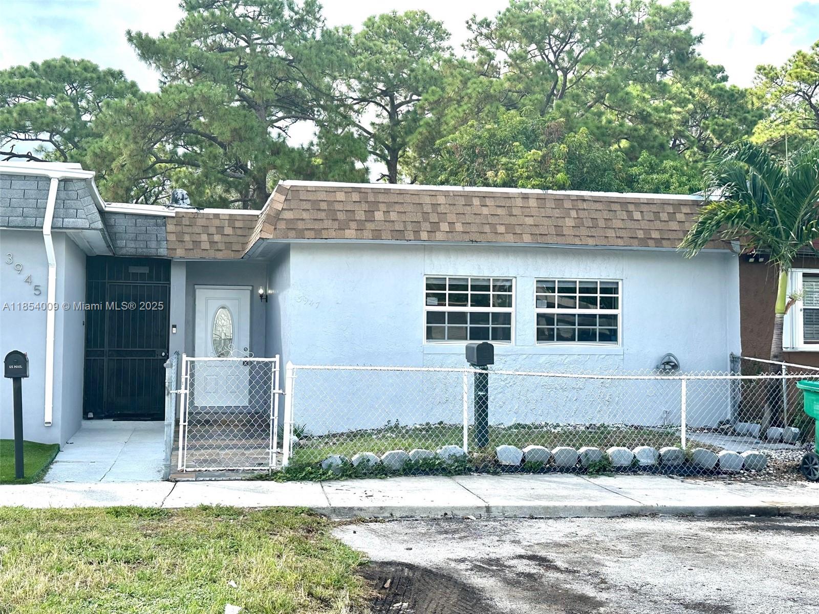 Property has a brand new roof, New Kitchen cabinets with Quartz counter top, been installed, new appliances, and freshly painted and updated. This beautiful 3-bedroom, 2-bathroom townhouse is a dream come true for those seeking comfort and convenience. This home is just 5 minutes from Hard Rock Stadium and only 15 minutes from stunning beaches Features include: Spacious living and dining areas filled with natural light. Three generously sized bedrooms. Private outdoor space, with park view and no neighbors in the back. With easy access to major highways, shopping centers, restaurants, and entertainment, this townhouse offers a perfect blend of urban living and suburban charm.
