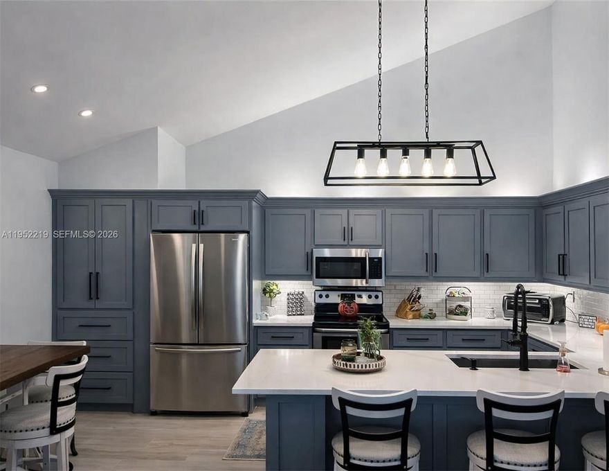 Welcome home to this beautifully updated 3-bedroom, 2-bath residence in the desirable Summit Trails community. This spacious home features a new roof and hot water heater, newer flooring in the primary bedroom, second bedroom, hallway, and kitchen. The fully renovated kitchen showcases stainless steel appliances and modern finishes. Relax and entertain in the private screened-in patio or enjoy the community pool just steps away. The primary suite has been tastefully renovated and includes a custom-built closet and updated bathroom. Two additional bedrooms provide generous space and ample closet storage.

Additional highlights include a newer A/C system, alarm system, smart A/C controls, a large attic with pull-down stairs, and accordion hurricane shutters. This move-in-ready home is a must-see!