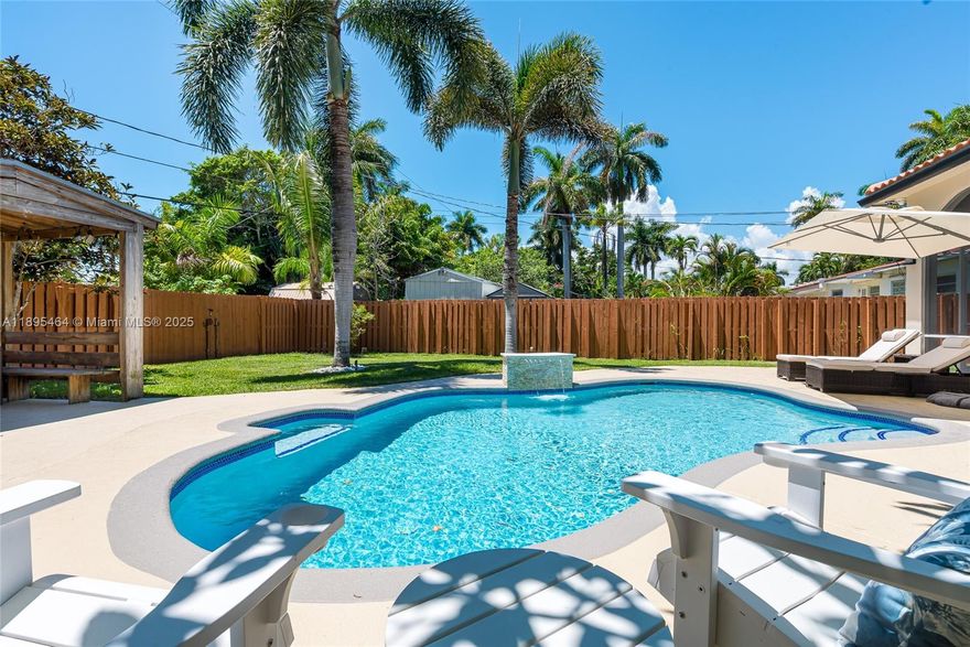 Discover your perfect coastal getaway, ideally located just minutes from the pristine shores of Hollywood Beach, Hallandale Beach, and Sunny Isles Beach. This spacious and beautifully renovated home offers the ultimate retreat for families or groups of friends seeking comfort, connection, and relaxation. Step inside to a bright, open layout featuring stylish finishes and modern updates throughout. Outside, enjoy a generous private backyard with a heated pool, perfect for relaxing, dining al fresco, or soaking up the Florida sunshine. Whether you're hosting a barbecue, spending quality time with loved ones, or heading out for a day at the beach, this home has everything you need for an unforgettable stay. Offered fully furnished and available for short-term rentals only.