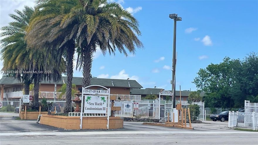 Discover this charming studio unit on the first floor in  a secure gated community,  Located conveniently across from Walmart and near additional shopping and entertainment options, this condo ensures easy access to both I-95 and the Turnpike.  bathroom and tile flooring and low maintenance requirements. C, this property is a fantastic opportunity for consistent cash flow. Don’t miss your chance to invest!