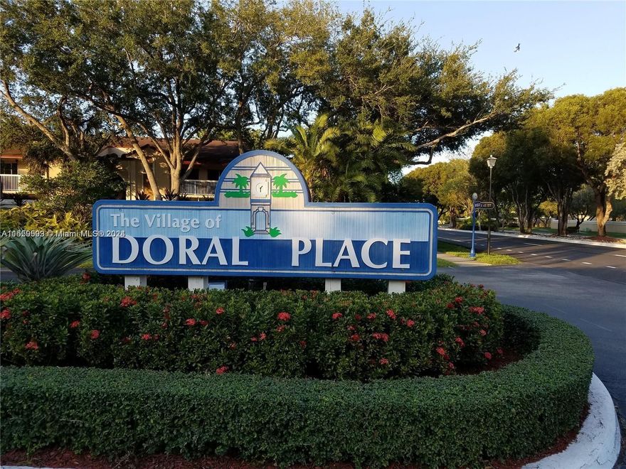 Beautiful Condo unit on the first floor, at the Doral Park country Club , with 2bed and 2 baths , Laminated floor and plate wood floor in the bedrooms .classic kitchen with white cabinets and granite countertops, celling lightning in the kitchen and living rooms . Maintenance includes: Water & Sewer, Basic Gable , Guard Security 24 hours, Membership to the famous Doral Park Country Club, with discount to the members in food and beverages and parties.