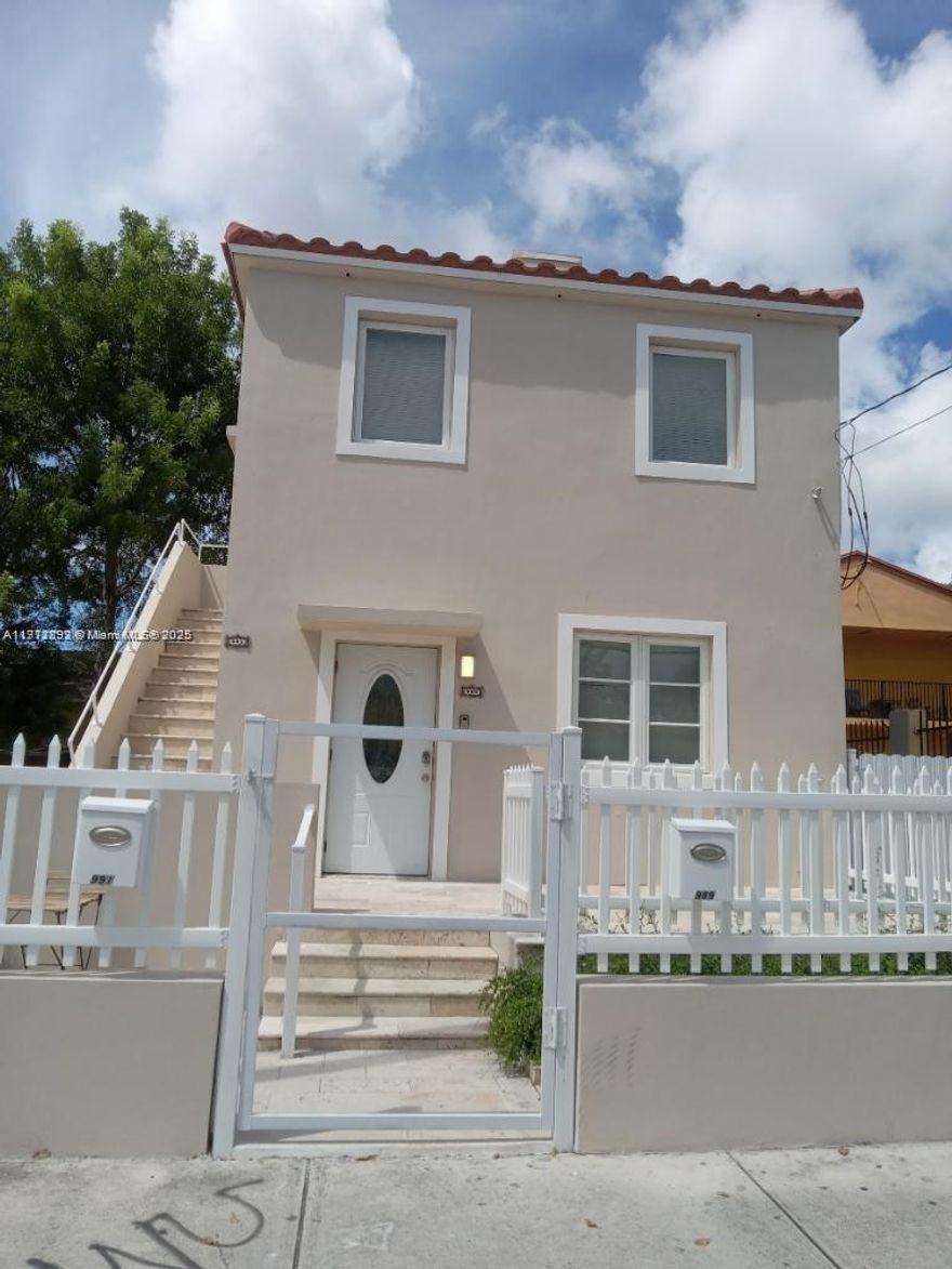 Duplex in Little Havana with income potential and parking.