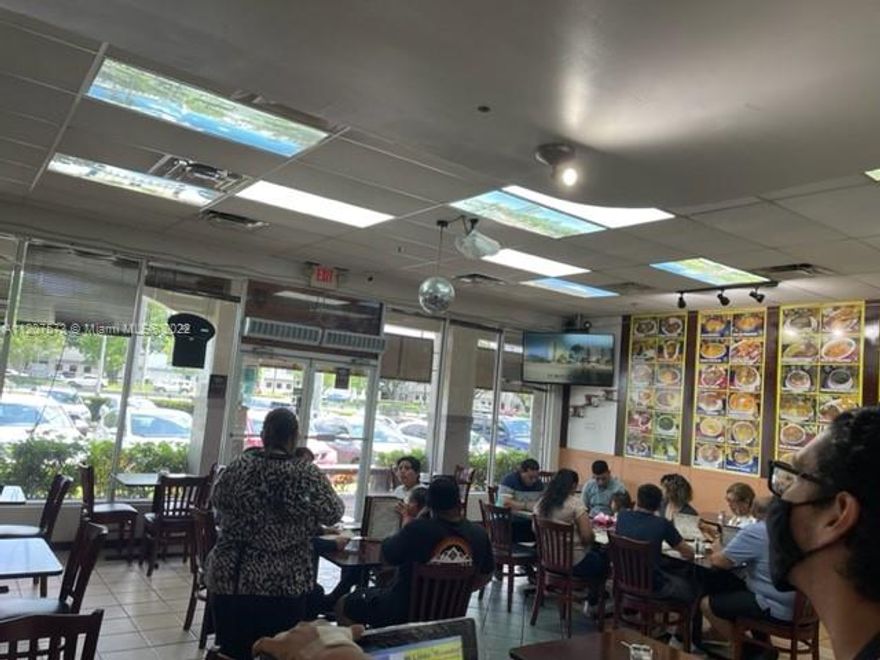 Well stablished restaurant  in Doral for more than 16 years  Owners are about to retired. Let your costumer take advantage   of  this goodwill with and large list  regular costumer.  license and permits up to date. mezzanine office 
 Updated equipment ready to operate. large Hood, 
 1 stove with 6 burner, 3 single stove, 1 three compartment sink ,  1 preparation sink, 
 1 commercial fryer, 1 grill 2 steam table, walking in fridge, 2 freezer 1 regular fridge Central A/C
-------Property for Sale See MLS A11214554--------------
Plenty of parking space  Front street off NW 25 Street Doral
