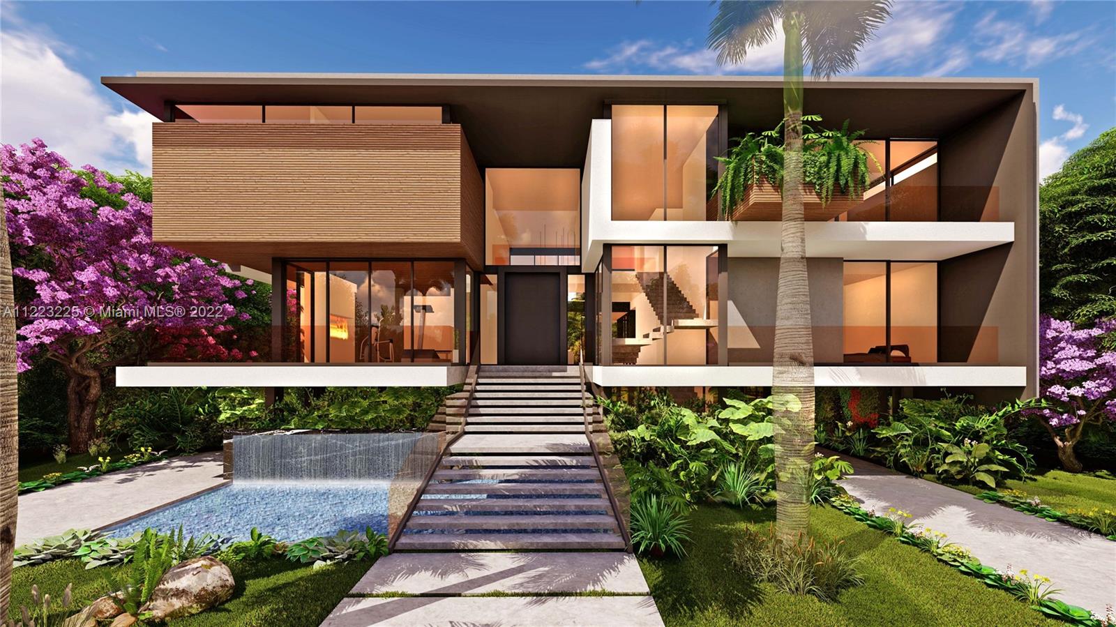 Spectacular 96’ wide golf course views on this rare double lot on private La Gorce Country Club. Plans available for new magnificent modern 6/7 by famed architect Ralph Choeff on more than 12,000 sq ft of land.
Be the first to live in this spectacular home with sunsets galore. A dream come true! Price includes land, existing home, and full set of plans for new 6,000+ sq ft home.
