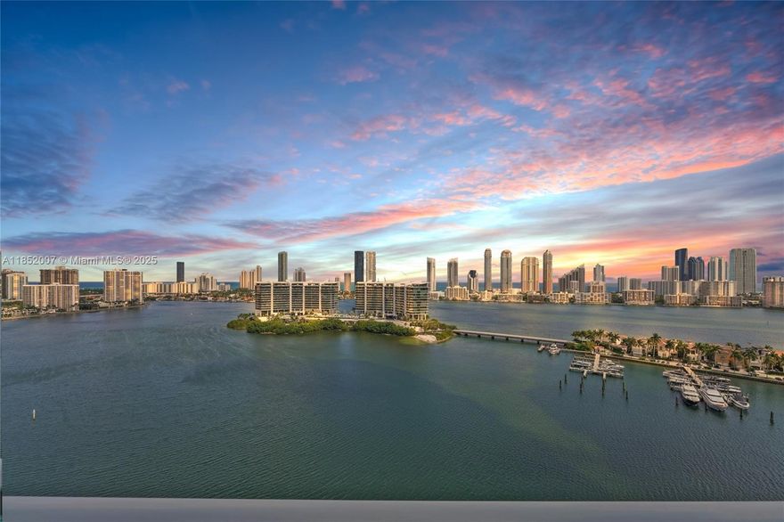 Stunning 4 bedroom / 6 bathroom apartment at Peninsula I Condominium. Highly upgraded corner unit with breathtaking Intracoastal views. Open floorplan with Miacucina kitchen & top of the line appliances (Subzero, Wolf). Italian Porcelanato floor throughout the unit Huge Master bedroom w/ private balcony with water views, Italian walk-in closet by Miacucina. Master bathroom with double sink, Italian vanity, bathtub & shower with steam. It features a private foyer, a Wine cellar, a powder room and a big laundry Wall mounted furniture by Addison House in Master bed & family room. Home automation system (to program shades & blackouts, sound system & Lutron smart lightning) One assigned parking spot + complimentary valet parking. Storage unit. Furniture is negotiable. Resort living at its best.