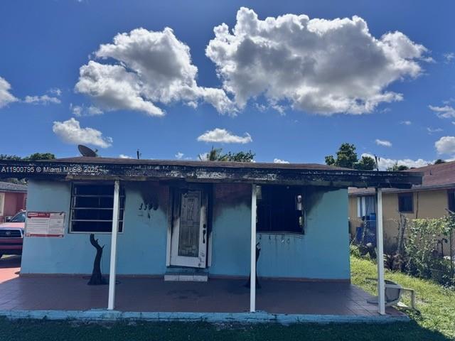 Excellent investment opportunity in a growing Miami neighborhood. The main structure suffered fire damage and will require a full remodel or possible tear-down. Property includes two additional storage units on site, offering added flexibility and value. Ideal for builders, investors, or developers looking for their next project. Cash, hard-money, or possible seller-financing available. Sold AS-IS.