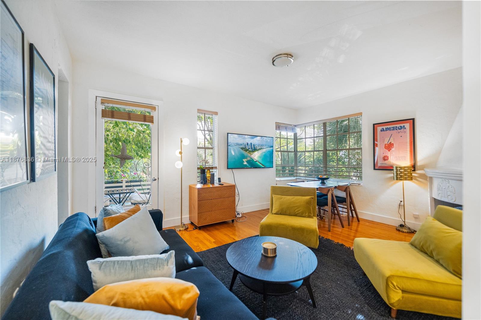 Unique Deco Gem with a balcony facing the park perched on the top front floor of an elegant landmark Art Deco building in South Beach, this fully remodeled 2-bedroom blends classic character with curated updates. Light floods through high ceilings and à la Art Deco detailing, accenting warm wood flooring and a split layout separating private and living spaces. Features include central air conditioning, full-size washer and dryer in unit, a charming Deco balcony, and gated assigned parking. Just a few blocks from the Atlantic, steps to Lincoln Road dining and shopping, ocean breezes, beach access, and vibrant street life. Meticulously maintained, the building completed its 40-year inspection, offering turn-key care and prime location in Flamingo Lummus. COMES WITH ONE ASSIGNED SPACE