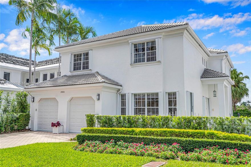 Welcome home! This pristine two-story home in the private 24 hour guard-gated community of Country Club Estates is located directly on the JW Marriott Turnberry golf course with 4 oversized bedrooms, 2.5 bathrooms, 3100+SF of living where the XL gourmet chef’s eat-in kitchen overlooks the greens. A HUGE formal dining room, separate family room, formal living room, laundry room, full 2 car garage, BRAND NEW roof, hurricaine shutters throughout the home, lush landscaping, outdoor marble walkways & marble pool decking, new pool, newer AC units & new pool equipment, marble floors throughout the first floor, solid wood staircase, remodeled kitchen & bathrooms and much more.  This home is truly amazing! Connect anytime for a private tour!