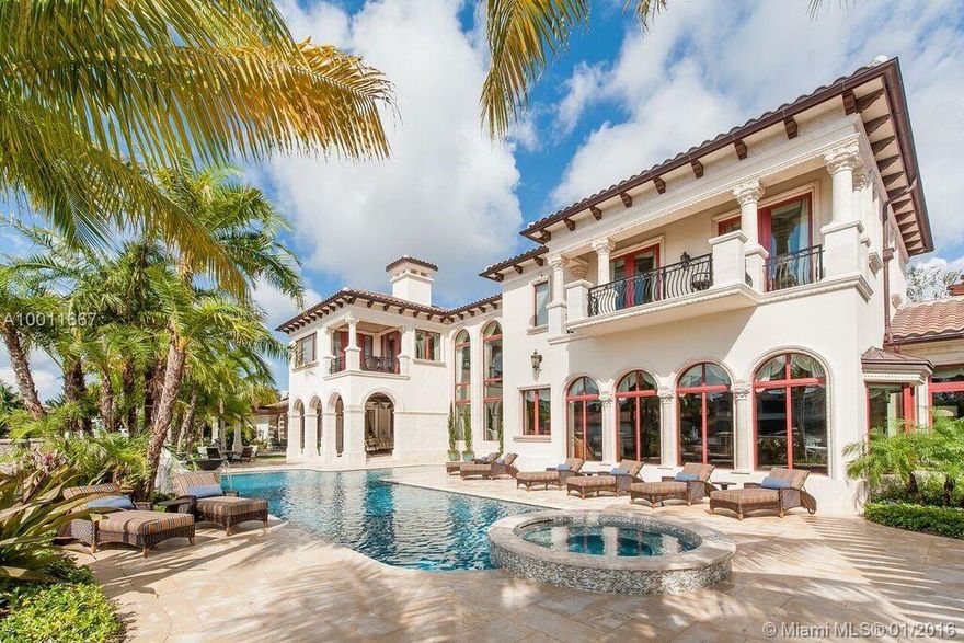 Opulence abounds from the first glimpse of this architectural masterpiece in The Sanctuary of Boca Raton. Absolutely stunning, this custom built home is nearly 16,000 square feet of exquisite craftsmanship from the grand rooms of the main house to the resort-style pool and immaculate landscaping down to the smallest details that extend to the guest home.A home like this must be set to a backdrop just as breathtaking and The Sanctuary delivers.