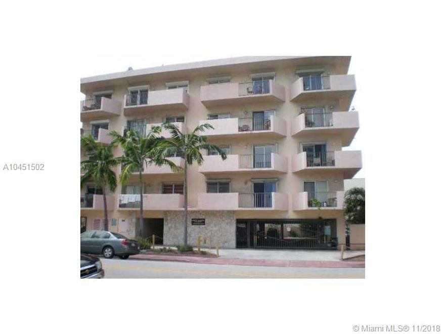 Spacious 2 bedroom, 2 bath condo with wraparound terrace in a desirable area of N. Beach. Beautiful kitchen with 
brand new stainless steel appliances . Unit has one assigned parking space in a secured parking garage.
Excellent location! 2 blocks from the beach, Close to Publix supermarket , Walgreens, restaurants, banks , post office, library & more. Minutes to I-95, Mid town, S. Beach, Bal Harbor.