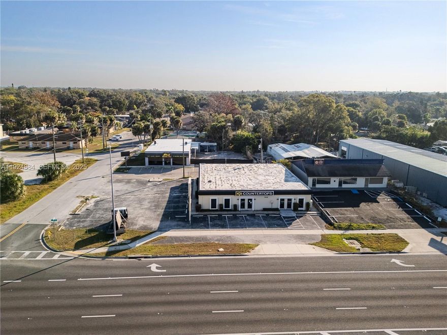 Freestanding ±5,000 SF office/retail building with excellent exposure along US-19. Suitable for investors, owner-users, or redevelopment under MU zoning. High traffic corridor and flexible commercial uses make this a strong long term location.