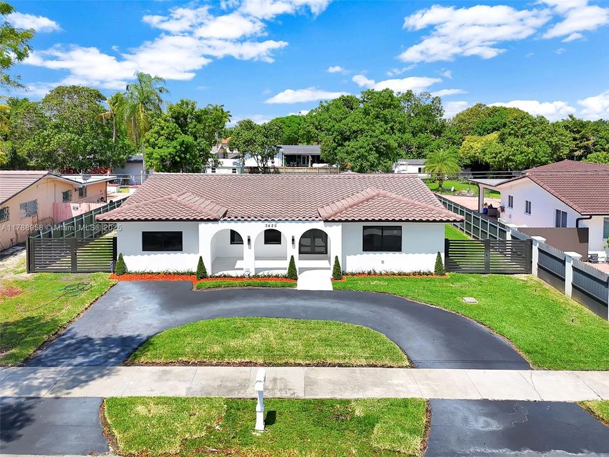 Impeccably and spacious 4 bedrooms, 2 bathrooms residence ideally located just minutes from FIU. This home features a newly installed roof, impact windows offering enhanced durability and energy efficiency. Open concept
design that offers generous living space and welcoming ambience- ideal for relaxing or hosting guests. Situated on a 13,148 sq ft lot. The fully fenced backyard is perfect for entertaining, with ample space for a future pool, RV parking or store a boat. It also includes a shed for additional storage. Conveniently situated near top-rated schools, premier shopping centers, dining options and with easy access to major highways. A prime opportunity for buyers seeking comfort, functionality and location!