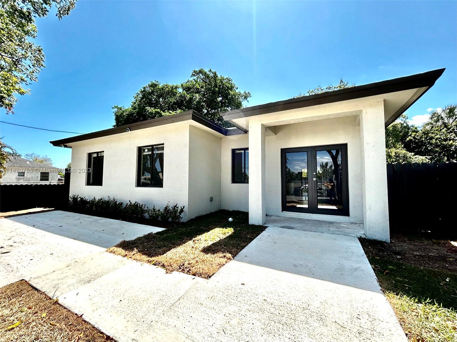 Premium finishes New Construction 2023. Fence house in a great location in Dania Beach! Bright and Open living/dining room with High ceilings and Tile throughout. Spacious Layout with three beds and two baths. The modern kitchen features Custom Cabinets with soft-closing doors, Granite countertops, and SS appliances. The large Master has a beauty bath, a granite vanity with a tub/shower combination, impact doors and windows, and a High-efficiency a/c unit. Conveniently located near Beach, Dania Point, Dining, Entertainment, and Hard Rock Guitar. A pet with owner approval. The Landlord requires mandatory Renter Insurance before moving in, the First month, and two security deposits.