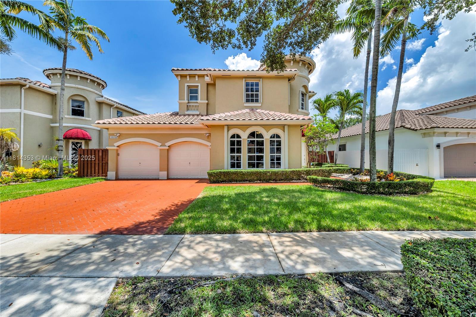 Welcome to this stunning 4-bedroom, 3-bath two-story SMART home, featuring a convenient ground-level bedroom and bath. This impeccably maintained home showcases smart home features, including a Ring Security System and cameras, Smart Locks, a Nest Smart Thermostat, Lutron Smart Lighting, fiber-optic internet, and Wi-Fi-enabled washer and Dryer. Remote-controlled garage door, Home Theater System, ensuring a modern living experience. Fenced-in backyard with pavers and retractable awning. 2025 Rheem 50-gallon water heater with lifetime warranty. Accordion shutters provide added safety and peace of mind. This gated community includes a playground within walking distance. Centrally located close to the Miami-Dade County line. Minutes to FLL airport, beach, and major highways. Low HOA.