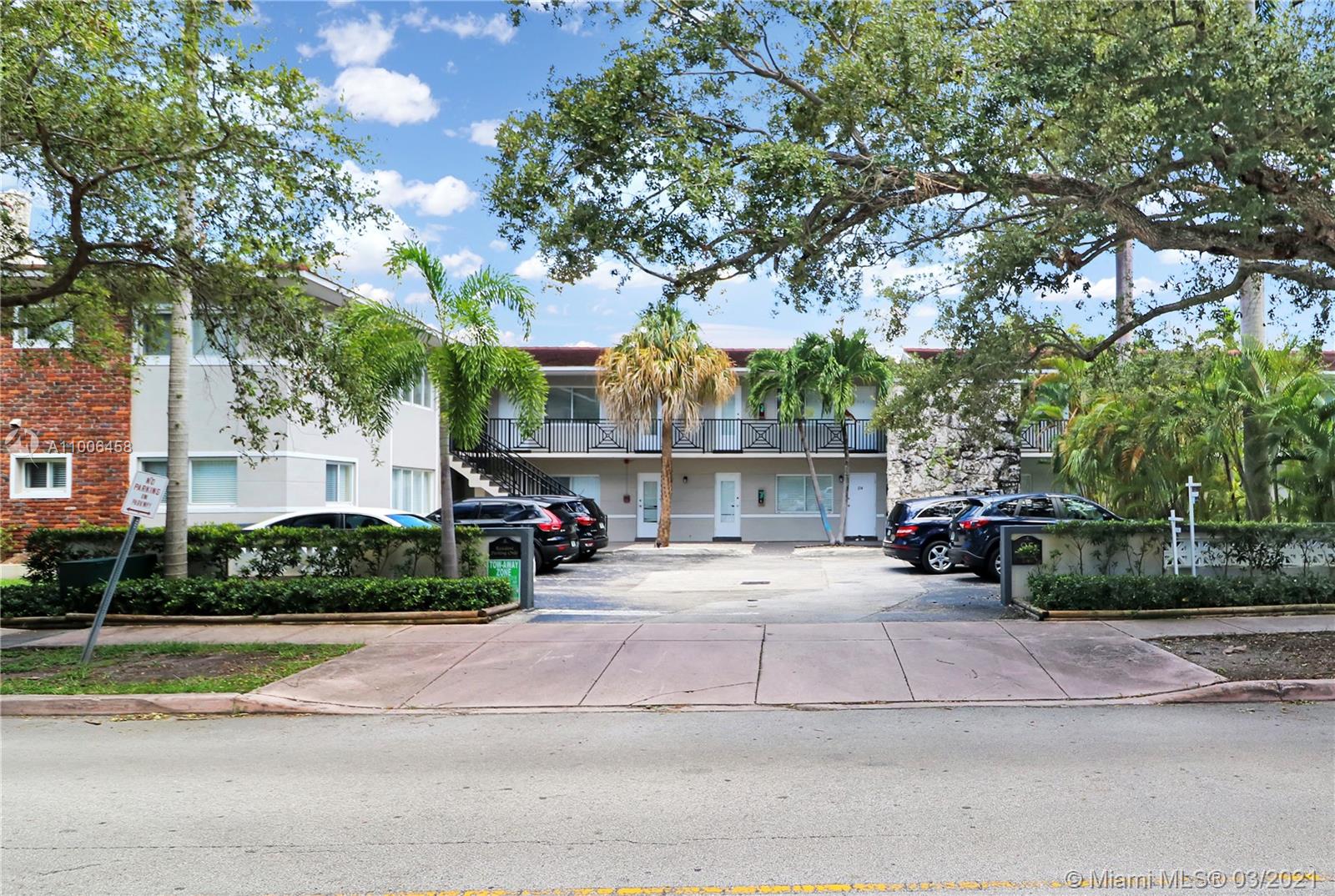 Don't miss out on this updated two bedrooms/one bath condo in desirable tree-lined Edgewater Dr! Well maintained community with unit located on the first with views of the pool area. Renovated kitchen and bath, hurricane shutters, crown molding, and beautiful tile floors throughout. Walking distance to Coconut Grove parks, restaurants, and shops. Close to US1, University of Miami, and downtown Coral Gables. A must see to appreciate.