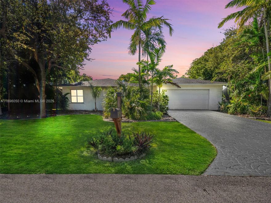 Welcome to this inviting 3 bed, 2 bath + den home in Palmetto Bay’s tranquil Pinewood Estates. Offering 2,162 sqft (larger than tax roll) of living space on a lush 15,625 sqft lot, this home perfectly blends comfort and charm. Relax by the newly resurfaced screened-in heated pool and jacuzzi & enjoy peace of mind with a newer roof, solar panels, A/C system, and water heater, all recently upgraded for added convenience. The home boasts elegant marble tile floors, Anderson double-pane windows, a 2-car garage and lush surrounds with private avocado and mango trees. A rare find in one of Palmetto Bay’s most loved neighborhoods and school districts!