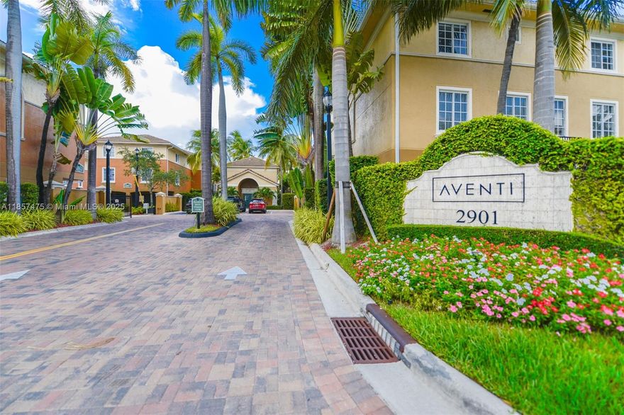New Listing- Aventi Spacious & Stylish Corner 2-Bedroom Townhome in Prime Aventura Location. Welcome to this beautifully tri-level townhome nestled in the heart of Aventura—a city known for its upscale lifestyle, A+ schools, and vibrant community. This 2-bedroom, 2-bath residence offers a Bright and inviting layout with an open-concept living and dining area ideal for entertaining. Sleek kitchen with granite countertops and stainless steel appliances, private 2-car garage, and a dedicated laundry area. Real wood floors throughout. Located steps from the pool in a gated waterfront community. The property is currently rented on a month-to-month basis. Please do the showing request on the MLS or call the listing agent.
