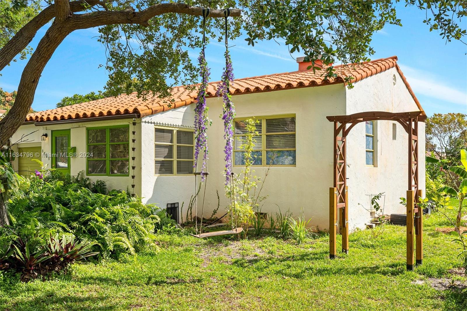 Welcome to the Hollywood Lakes District! This beautiful home is situated east of Federal Highway, conveniently close to Young Circle, beaches, shopping, and just 10 minutes from the airport. The property features a remodeled kitchen, and bathroom, newly refinished hardwood floors, crown moldings, and freshly painted interiors and exteriors. The garage includes an additional built-in room, providing extra space. Enjoy the private outdoor patio and the expansive, oversized lot, which spans 11,400 square feet—over 1/4 acre! There's plenty of room for potential additions and a pool. The home is zoned for multifamily use, offering a range of possibilities for future expansion or development.