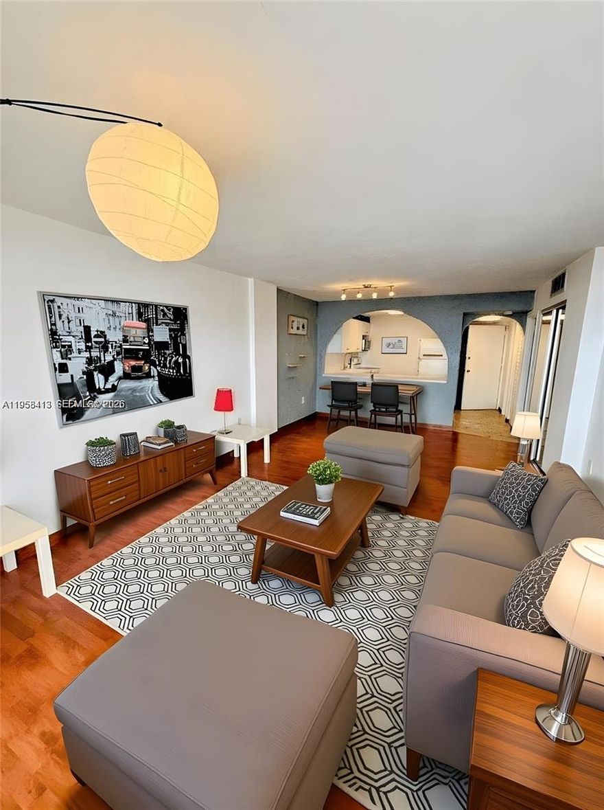 Welcome to this beautifully maintained 1-bedroom, 1.5-bath condo on the 6th floor. Offering the perfect blend of comfort, convenience, and style. Enjoy expansive city views through large windows that flood the open-concept living and dining areas with natural light. The spacious primary suite features a walk-in closet and a private ensuite bath, while the additional half bath is perfect for guests. Open concept kitchen with ample cabinet space—ideal for both everyday living and entertaining. Located in a secure, well-managed building with many amenities;
you’ll be steps away from dining, shopping and main roads. Whether you're a first-time buyer or a downsizer this city-view gem is not to be missed! Schedule your private tour today!