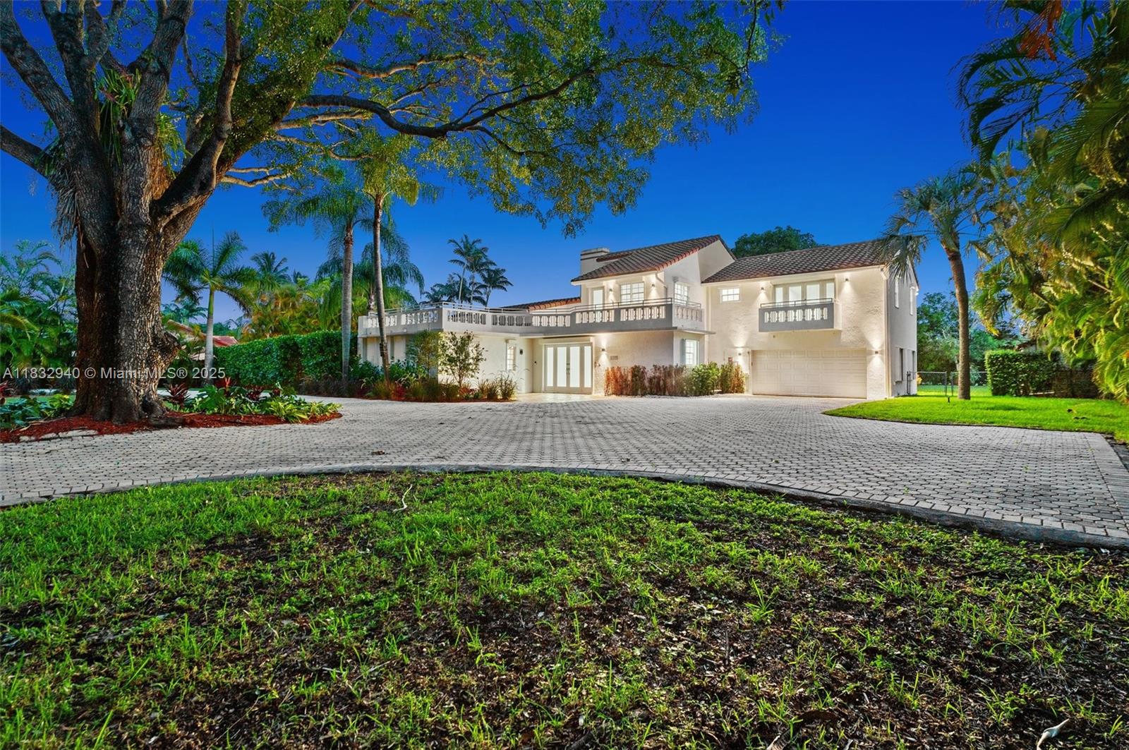 This beautifully renovated two-story single-family home sits on an exceptional, nearly one-acre lot in Cutler Bay, just minutes from Black Point Marina and Biscayne Bay. A grand circular driveway welcomes you to this 4-bedroom, 4.5-bathroom residence, designed for both comfort and style.
The home features vaulted ceilings, a sleek updated kitchen, a striking glass-railed staircase, and fully renovated bedrooms and bathrooms filled with natural light. Enjoy the convenience of a 2-car garage and the serenity of your own tropical oasis—complete with a spacious pool surrounded by palm trees and lush, exotic landscaping.
The expansive grounds offer endless possibilities for entertaining, recreation, or simply soaking in the best of South Florida living.