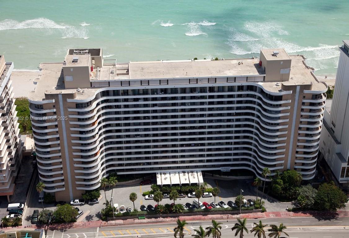 Beautiful 2-Bedroom,2-Bathroom Residence at Oceanside Plaza Condominium A landmark by renowned architect Morris Lapidus,this light-filled home offers floor-to-ceiling impact glass doors with balcony access from every room.Inside, enjoy new luxury vinyl flooring, a sleek open kitchen with LG stainless steel appliances,new AC units, and a custom California Closet in the primary suite.The building is actively undergoing comprehensive renovations to elevate the common areas,lobby,mezzanine,with pool & jacuzzi completion expected by December 2025.Enjoy LOLA,an on site mezzanine restaurant.Same-floor laundry room adds everyday ease. 1 assigned parking.With 24-hour security, direct beachfront access with exclusive resident beach service,this residence delivers sophistication & Miami Beach charm.