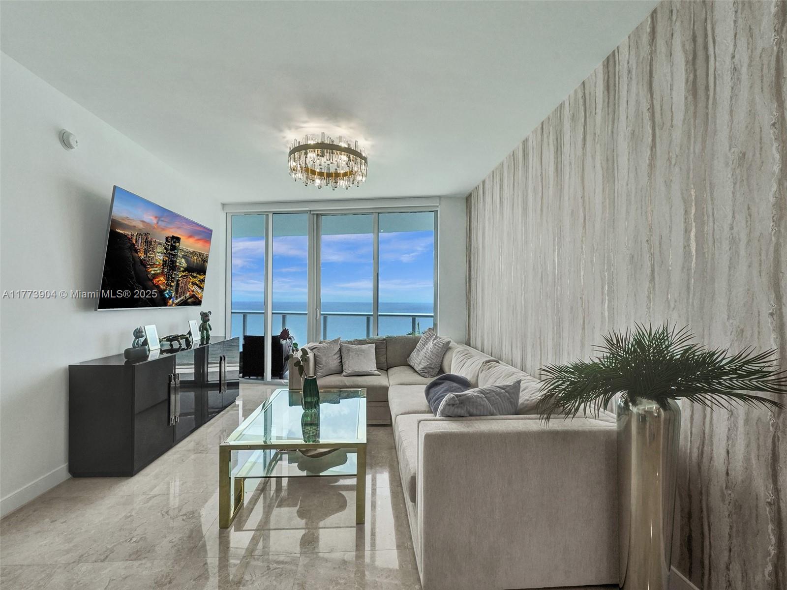 Spectacular 1-Bedroom + Den + 2-Bath Residence with Direct Ocean View in Sunny Isles Beach! This stunning unit features a den that can serve as a second bedroom, complete with a full bathroom. Enjoy floor-to-ceiling windows, a semi-private elevator foyer, modern Snaidero kitchen cabinets, Miele appliances, Quartz countertops, and exquisite flooring. Additional highlights include storage and an assigned parking space. Jade Beach, a magnificent 53-story tower designed by Architect Carlos Ott and furnished by Fendi Casa, offers a full-service experience with 5-star amenities. These include two pools, an oceanfront gym, and a spa.