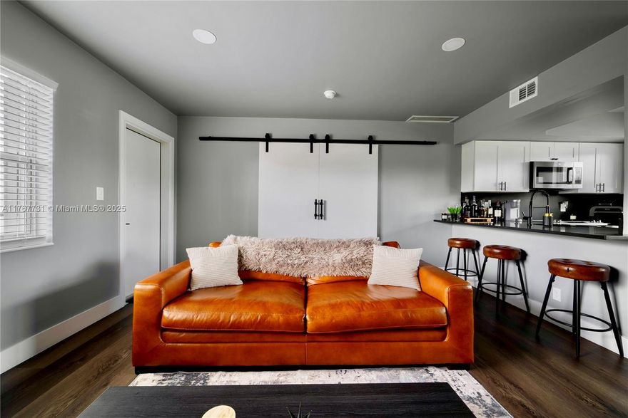 Welcome to Park Place Condo, a charming garden-style community with just 19 exclusive units located in prestigious Victoria Park in Fort Lauderdale, minutes from the vibrant energy of Las Olas Blvd, downtown Fort Lauderdale, stunning beaches, Flagler and FAT Village Arts District, next to Holiday Park, and Publix. This fully renovated 1/1 condo offers an open kitchen with quartz countertops, stainless steel appliances, breakfast bar, wood-style floors, a sleek new bathroom, walk-in closet, a dedicated dining area, and stunning sunrise views over Holiday Park. Large parking space can serve as tandem parking for 2 cars. Pets are allowed with restrictions; renting is allowed after the 1st year of ownership. The four-story building offers a community pool and an unbeatable location.