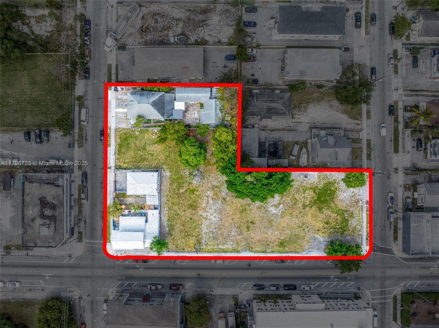 Little Havana Urban Core Development Site. In the east part of the neighborhood lies this amazing 45,000 sf lot assemblage; the T6-8-O portion is 30,000 SF, and the T4-R portion is 15,000 SF. The buildable potential is approximately 450,000 SF/ 562,500 SF under Miami 21 by using optional public benefits, with Live Local this increases to 1,080,000 SF. The total combined Density potential is 115 units with Miami 21 or 701 units under Live Local. With regards to the T4-R portion, developers could either use it as a parking lot to support the live local project on the T6-8-O portion, or they can develop it in accordance with the T4 zoning regulations in Miami21.