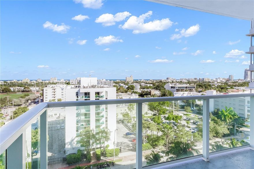 Very bright and spacious unit with a large open balcony. Nice views of the ocean and Miami Beach Skyline. The unit offers renovated kitchen with SS appliances, quartz countertop, several walk-in closets, tile floor all throughout, beautifully renovated bathroom. 
The Mirador is a full-service building with a heated pool, convenience store, BBQ area, spa, and hair salon. The building has 24 hrs concierge and security, fitness center, sauna, cable & internet. Walking distance to restaurants, Whole Food, Lincoln Rd, Ocean Drive & South Beach.