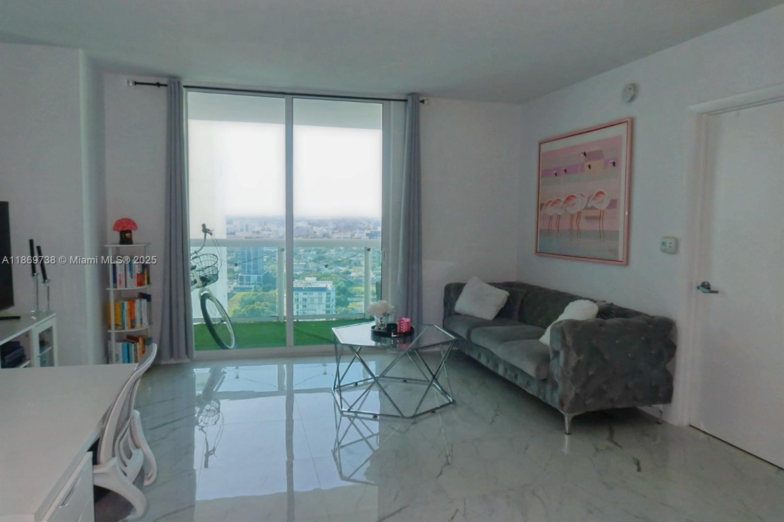 Fully remodeled unit in Edgewater’s 1800 Club. CAN RENT FURNISHED OR UNFURNISHED. Tastefully updated, this unit features an open-concept layout with stunning sunset views. The kitchen boasts all marble complemented by sleek white cabinets, brand new stainless steel appliances, and black hardware. The bedroom includes a large walk-in closet with custom shelving and double his-and-hers closets. The bathroom showcases marble finishes, a jet tub, and glass shower doors. Additional highlights include upgraded light fixtures and a brand-new microwave, water heater, GE washer/dryer. GREAT LOCATION! 5 min to Wynwood, Design District, Downtown. Margaret Pace park with tennis, volleyball, basketball, dog park along the bay as your front yard. Miami Strong gym conveniently located in the building!