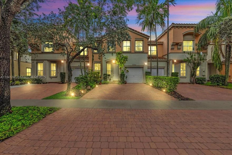 Beautiful 3-bedroom, 2.5-bath home in a desirable Miramar community. Features include neutral-tone walls, ceilings, and cabinetry, modern appliances, and a spacious master bedroom with a dropped ceiling. The split-bedroom layout offers privacy, while large windows provide abundant natural light. Additional highlights include hurricane shutters, smoke detectors, 2 driveway parking spaces, and 1-car garage. Conveniently located near I-75, Miramar Regional Park, Memorial Hospital Miramar, and the Shoppes at Pembroke Gardens. A perfect blend of comfort, style, and location, don’t miss out!