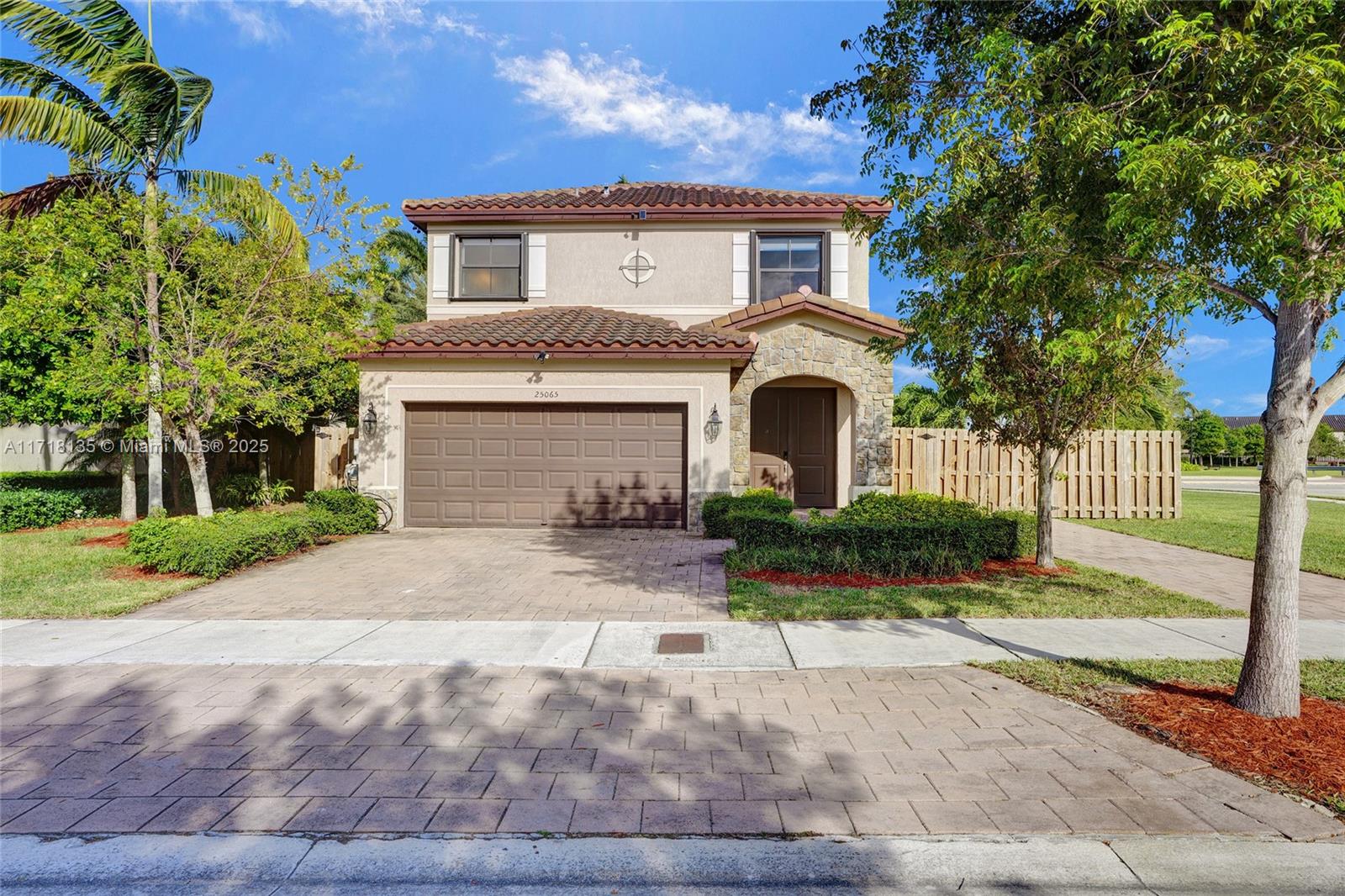 Welcome to the Corner Haven in the exclusive Artesa community! This beautiful home built in 2018 features 4 bedrooms, 3 full bathrooms, a full bedroom and bathroom, 2-car garage, and an upgraded kitchen. The home has porcelain floors throughout the first floor and has a spacious yard with a covered pergola and enough space for a pool and boat. The community has fantastic amenities including a pool, kiddie pool, jacuzzi, basketball court, playground, volleyball, gym, jogging path, picnic and BBQ areas, and a beautiful clubhouse. Artesa, which is a gated community with 24/7 security, is conveniently located minutes from the Turnpike, Aldi, Chick-Fil-A, Publix, CVS, Walgreens, and more!