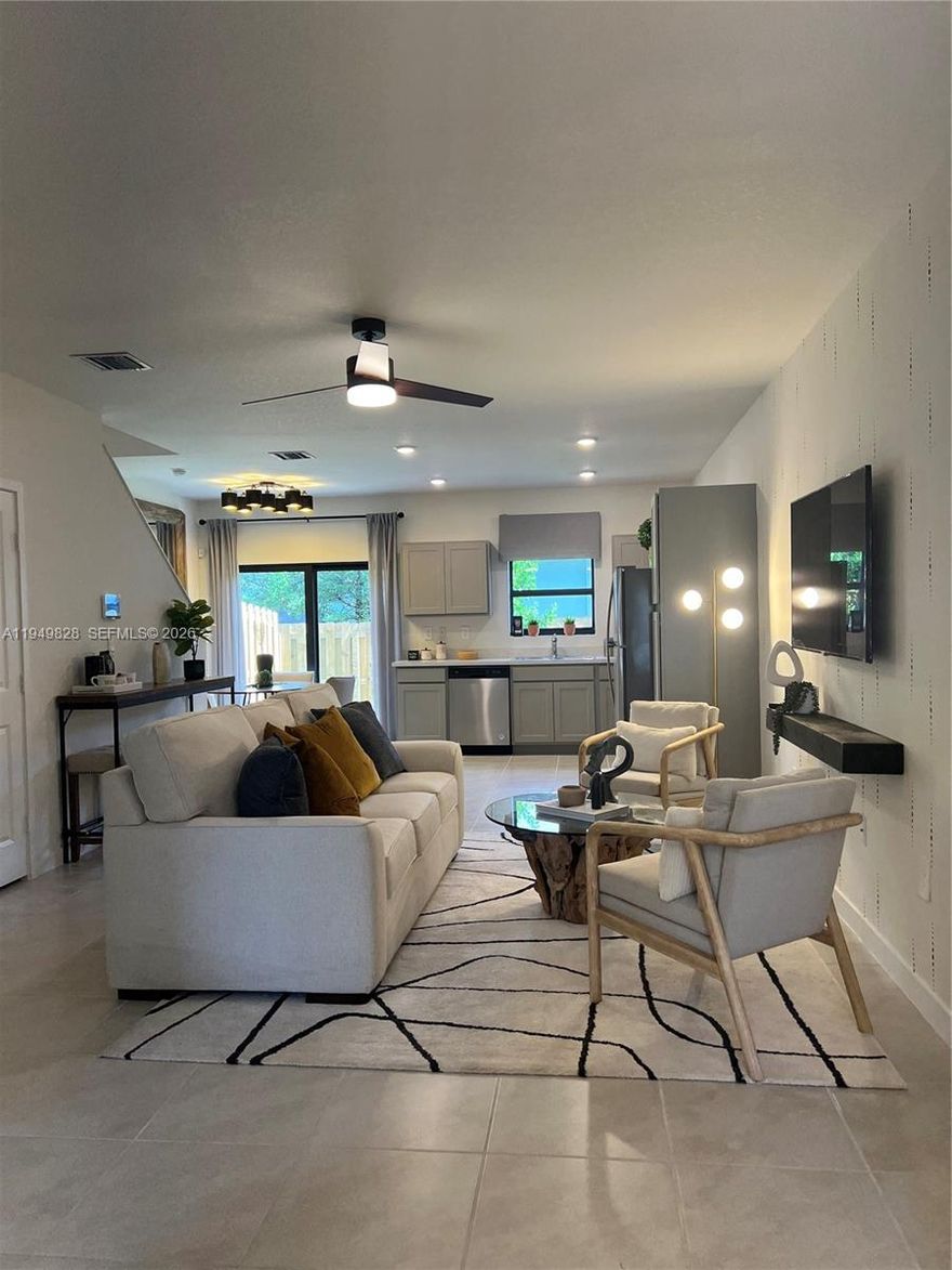 Elegance, comfort, and location in perfect harmony.
This modern townhouse, built in 2023, features three spacious bedrooms and three full bathrooms, including a convenient first-floor bedroom that offers added comfort—ideal for guests, seniors, or enhanced privacy.

Designed with contemporary finishes and a functional layout, the home provides inviting spaces for everyday living. Ideally located with quick access to the Florida Turnpike and just minutes from the iconic Florida Keys, offering endless opportunities for relaxation and adventure.

Surrounded by shopping centers, well-known brand outlets, restaurants, entertainment, and popular attractions, this property is perfect for both daily living and weekend getaways.
A home that perfectly blends style, comfort, and convenience.