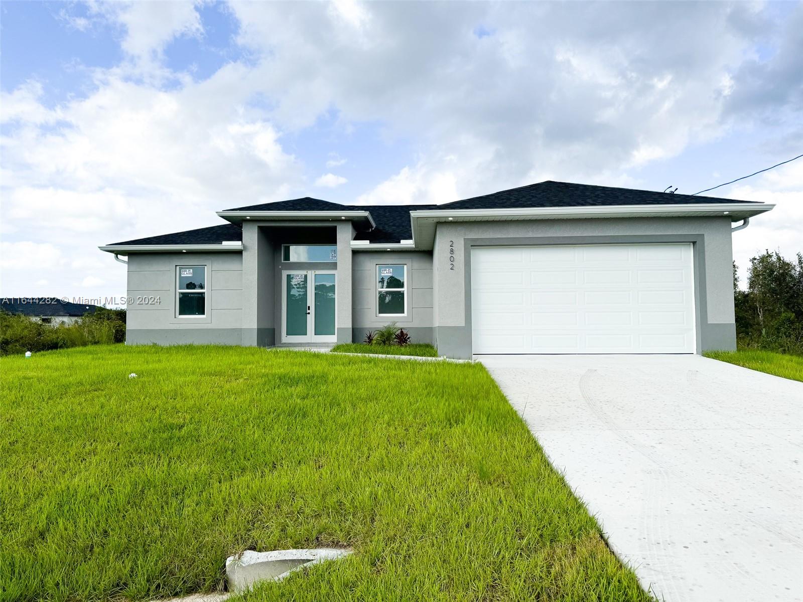 CO ISSUED! READY FOR MOVE-IN! Beautiful New Construction in the best location in Lehigh Acres, near Sunshine Blvd and Lee Blvd. Enjoy life with this remarkable opportunity to own a brand new home in one of the fastest-growing cities in SWFL near Ft Myers and I95. This property features 3 Bed + Den and 2 full baths with porcelain flooring throughout, impact-resistant doors and windows, stainless steel appliances, and a 2-car garage. Do not miss this opportunity and schedule a private showing today!