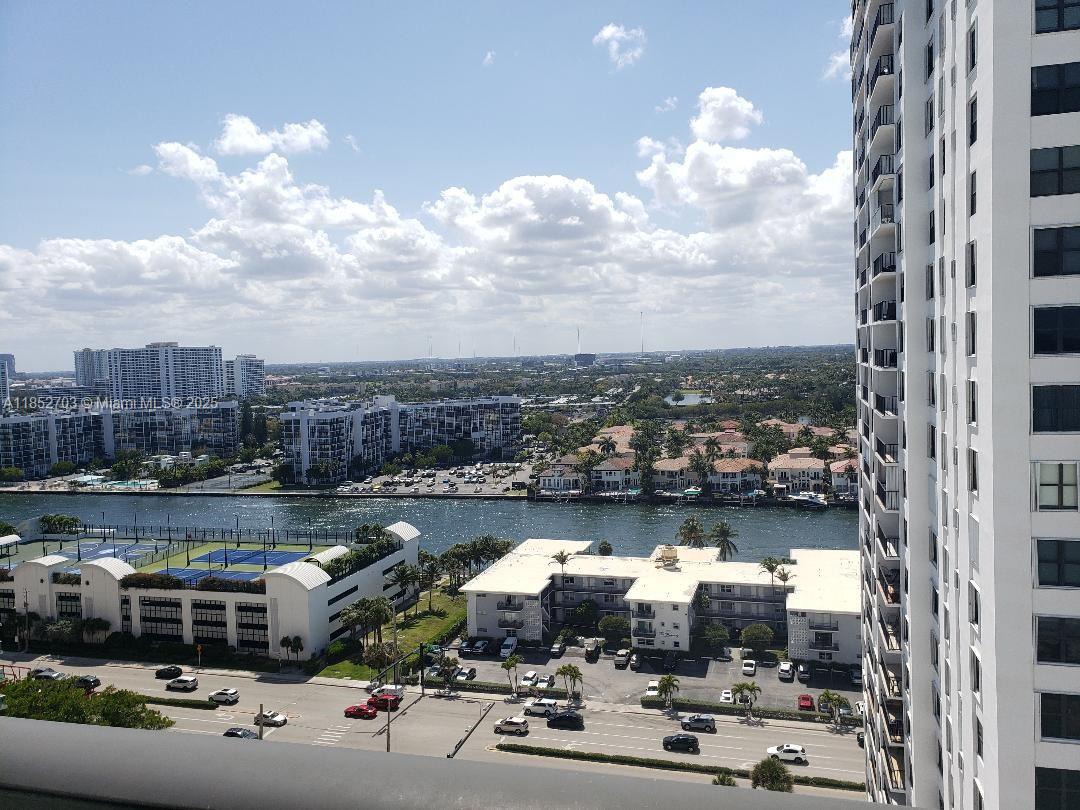 Quadomain, right on the ocean front. Romantic intracoastal and city skyline views from your living room and bedroom. It is like living at an Ocean Front resort with 2 heated pools on the Ocean Front deck, a restaurant that allows for indoor and out door dining watching the serene Atlantic Ocean waves. Amenities include a gym, a sauna, a fabulous new lobby with a full time front desk personal. Meeting and greeting your guests, service persons, deliveries, etc. an elite lifestyle at an affordable price point.. This one bedroom one and a half bath can be your forever home or your own getaway from it all. Parking is on the main deck in front of the entrance to the lobby. . This property can be rented. Bring all offers.