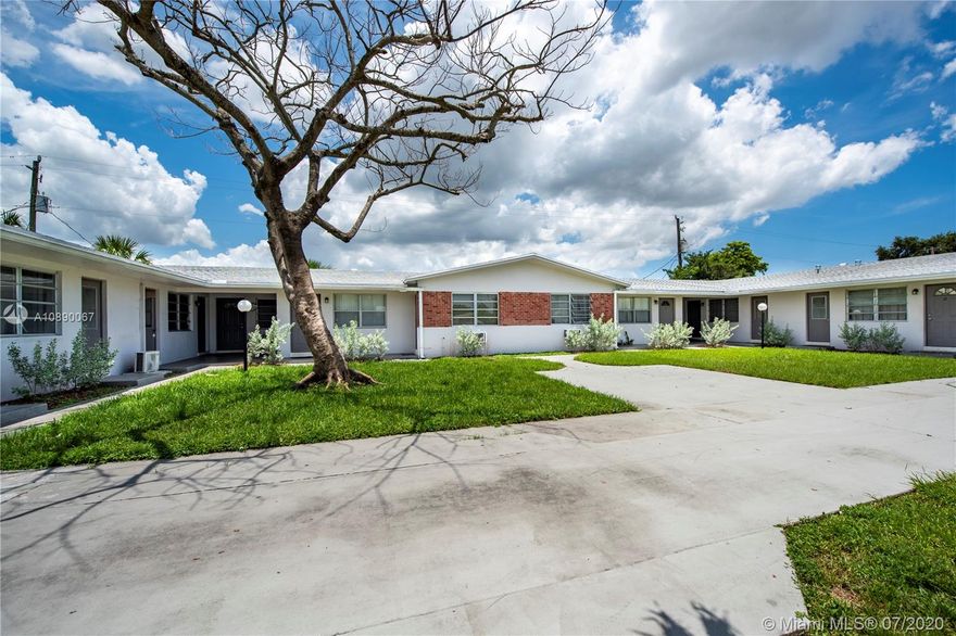 AVAILABLE IMMEDIATELY, clean 1BR/1BA apartment for rent (~700 sq.ft.). Easy access to I95 & the Florida Turnpike, this rental is located just (5) miles west of Hollywood's Central Business District. This is a corner apartment that offers abundant natural light & a comfortable floor plan. Landlord may replace appliances upon request. Tile flooring throughout, perfect for pets! Tenant pays electric, cable/wifi; Owner pays water/lawn. Tenant has access to coin op. laundry in laundry/utility room. Quick, rapid approval - tenant pays screening fees (background, credit check) ~$40/tenant). All pets are welcome with a pet deposit. Tenant must pay first month, last month & one month security upon executed lease agreement. Landlord may consider (2) month deposit *case-by-case*.