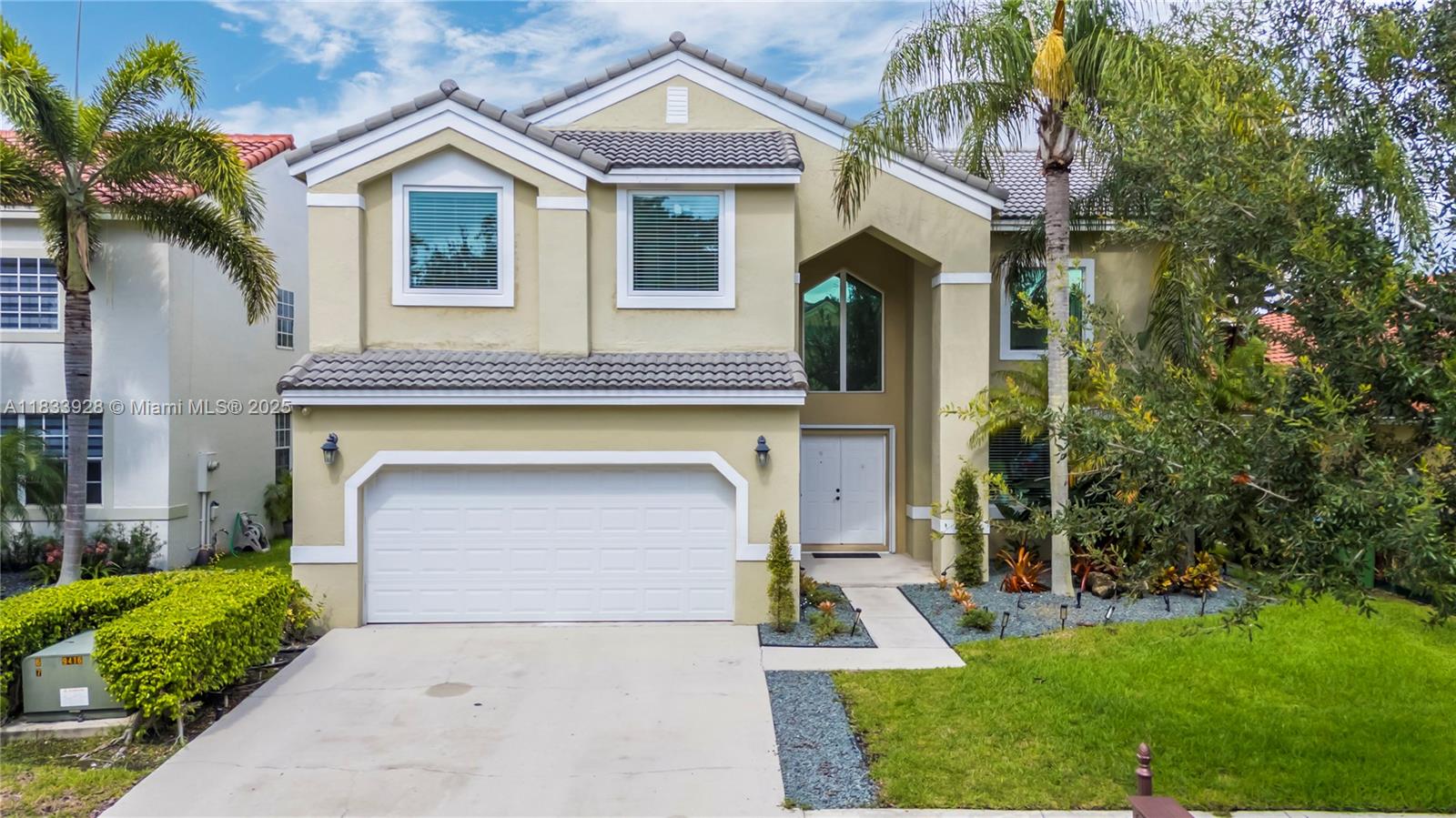 Beautifully updated 5-bedroom +loft, 3.5 Bathroom, 2 Car Garage lakefront home featuring all-new IMPACT WINDOWS & DOORS, NEWER ROOF(2018), freshly painted interior, & a spacious backyard w/ mature trees w/ more than enough room for a pool (over $100,000.00 in upgrades!). The kitchen boasts granite counter tops as well as dual-tone wood cabinets, custom hood, & stainless appliances. A/C (2022), water heater (2021), solar patio screens, remodeled bathrooms & an enclosed Impact Glass Sunroom that offers serene lake views & seamless indoor-outdoor living. The primary bath has travertine, wood cabinetry, dual sinks, & a rainfall shower. A wonderful opportunity to live in the highly desired community of The Lakes offering a clubhouse + pool, close to A+ schools, shops, dining & major highways.