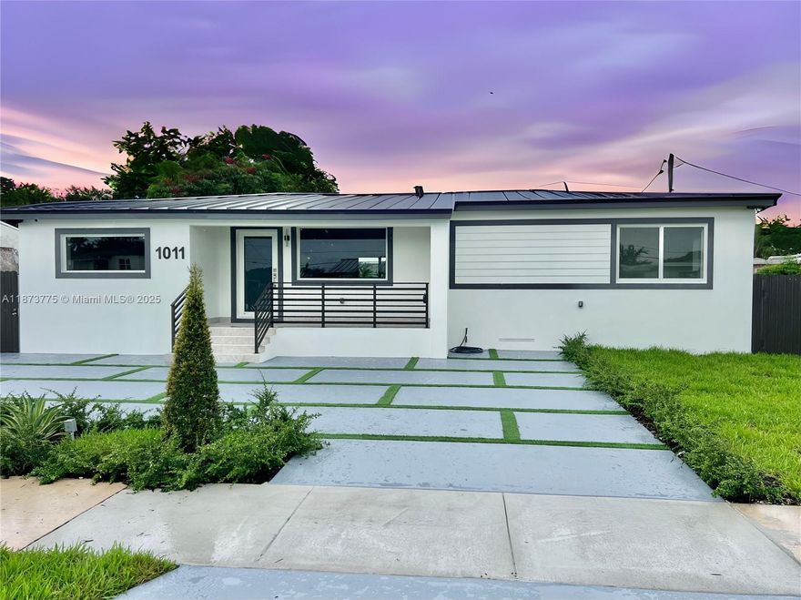 COMPLETELY REMODELED 3 BED/3 BATH HOME W/ DESIGNER DETAILS THROUGHOUT. 1,751 SF UNDER A/C AND 2,091SF TOTAL. NEW PLUMBING, ELECTRICAL, HIGH IMPACT WINDOWS AND DOORS, A/C & METAL ROOF W/ FOAM INSULATION. MODERN KITCHEN HAS AN EXTRA LARGE ISLAND W/COOKTOP, QUARTZ COUNTERS, WINE COOLER & SS APPLIANCES. 48X48 PORCELAIN TILES & LED LIGHTING. 3 STUNNING BATHS ALL WITH GLASS SHOWER ENCLOSURES & LIGHTED MIRRORS. MODERN PAVED DRIVEWAY WITH TURF, COVERED FRONT PORCH AND REAR TERRACE, OVERSIZED BACKYARD WITH ROOM FOR A POOL OR GUEST HOUSE. SIDE YARD FITS BOAT/RV. THIS HOME FEELS LIKE NEW CONSTRUCTION, BUT IS LOCATED IN THE HEART OF MIAMI CLOSE TO EVERYTHING OUR BEAUTIFUL CITY HAS TO OFFER. SELLER OFFERING $5,000 CREDIT TOWARDS BUYERS CLOSING COSTS!!!!