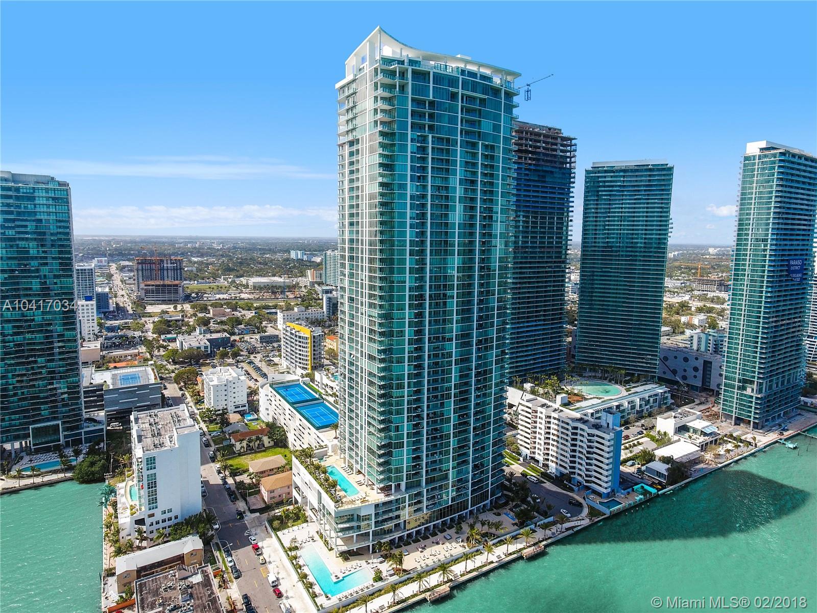 Biscayne Beach Condo is the most privileged development located in Edgewater. The apartment is a 3 Bed+Den/4 Baths with luxury finishes, top of the line appliances, floor-to-ceiling glass impact windows, oversize balconies, and stunning views of Biscayne Bay and the City Skyline. Building’s features includes: 335 linear feet of land directly on the water, zero entry beach club pool, beach club bar, beach cabanas and lounge areas, swimming pier and dock, beach volleyball court, private outdoor event space, 2 tennis and a half basket ball courts great room including library, theater, and pool tables, teenagers room, high-end restaurant, secured covered parking, valet service, owners club including fitness center & spa, beauty salon, art gallery and business center.