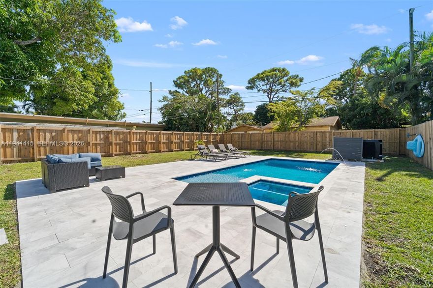 Tastefully updated  2 bedroom home with new heated swimming pool (12x25) & hot tub.  Newer kitchen and  newer bathroom. 2 large bedrooms both  with king size beds.     Oversized fenced in yard - a home for entertaining and walking distance to Wilton Drive.