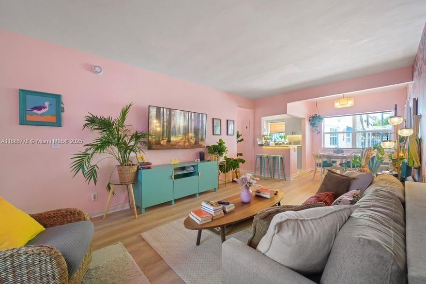 Great Opportunity! Own a condo just steps from the ocean and the famous Hollywood Boardwalk, where you can enjoy endless dining, shopping, and entertainment. This beautiful unit features newer appliances, gorgeous laminate flooring throughout, and is conveniently located on the first floor with easy dual access from both the front and back. Ideal for investors—there rent right away. Whether you want to live in it, rent it out, or share it with family, this condo offers flexibility and income potential. The unit includes one assigned, secure, gated parking space, a BBQ area and private pool for the community, perfect for relaxing. Just 10 minutes from Fort Lauderdale Airport, this condo offers convenience and a true Hollywood Beach lifestyle.