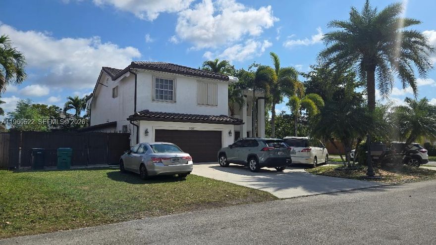 Beautiful 4 Bedroom with 3.5 Bathroom with Den/ office, two story cornet lot, Great Tropical back yard with pool and fruit trees perfect for entertaining or just relax. Located in a quiet neighborhood. No HOA.